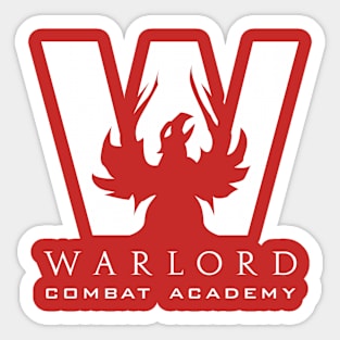 WARLORD Combat Academy - White Sticker